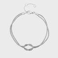 Eternal Knot Bracelet, 14K gold-tone waterproof bracelet that won’t darken. A meaningful gift for mom, partner, best friend, sister, daughter, or someone special.