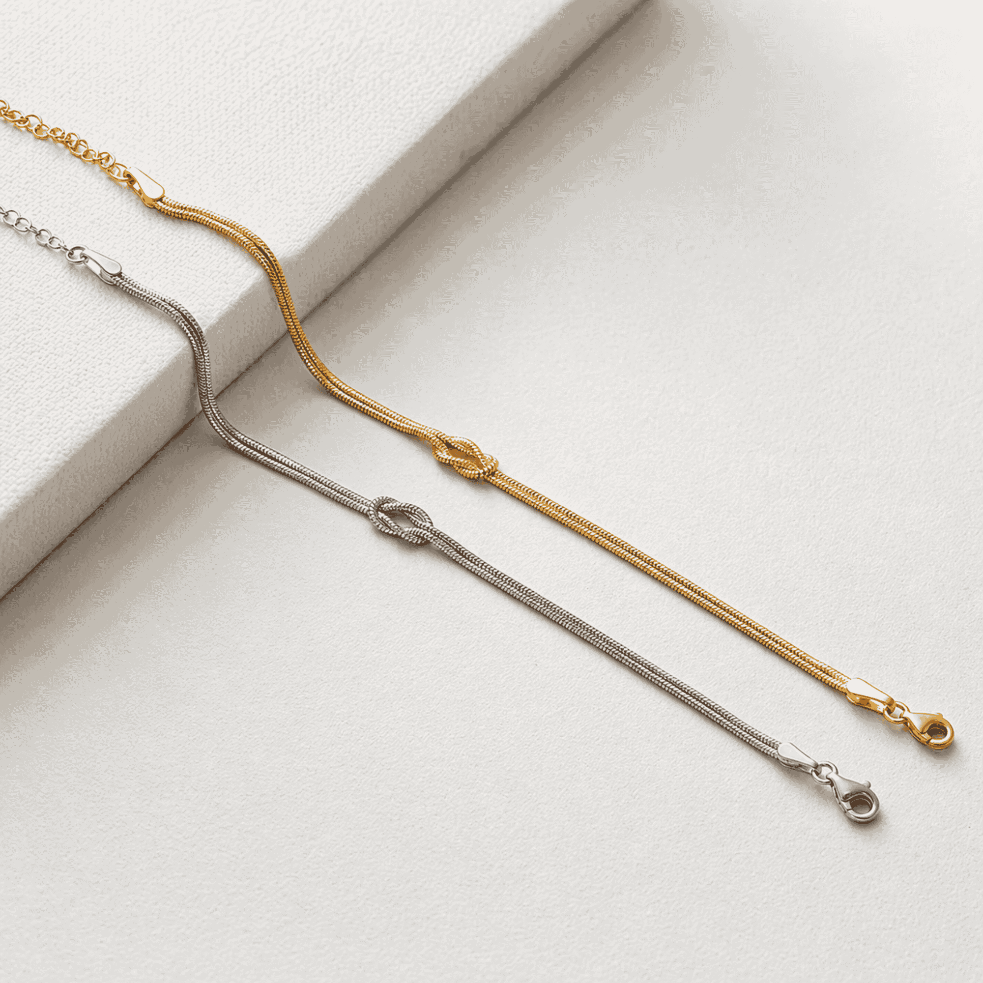 Eternal Knot Bracelet, 14K gold-tone waterproof bracelet that won’t darken. A meaningful gift for mom, partner, best friend, sister, daughter, or someone special.