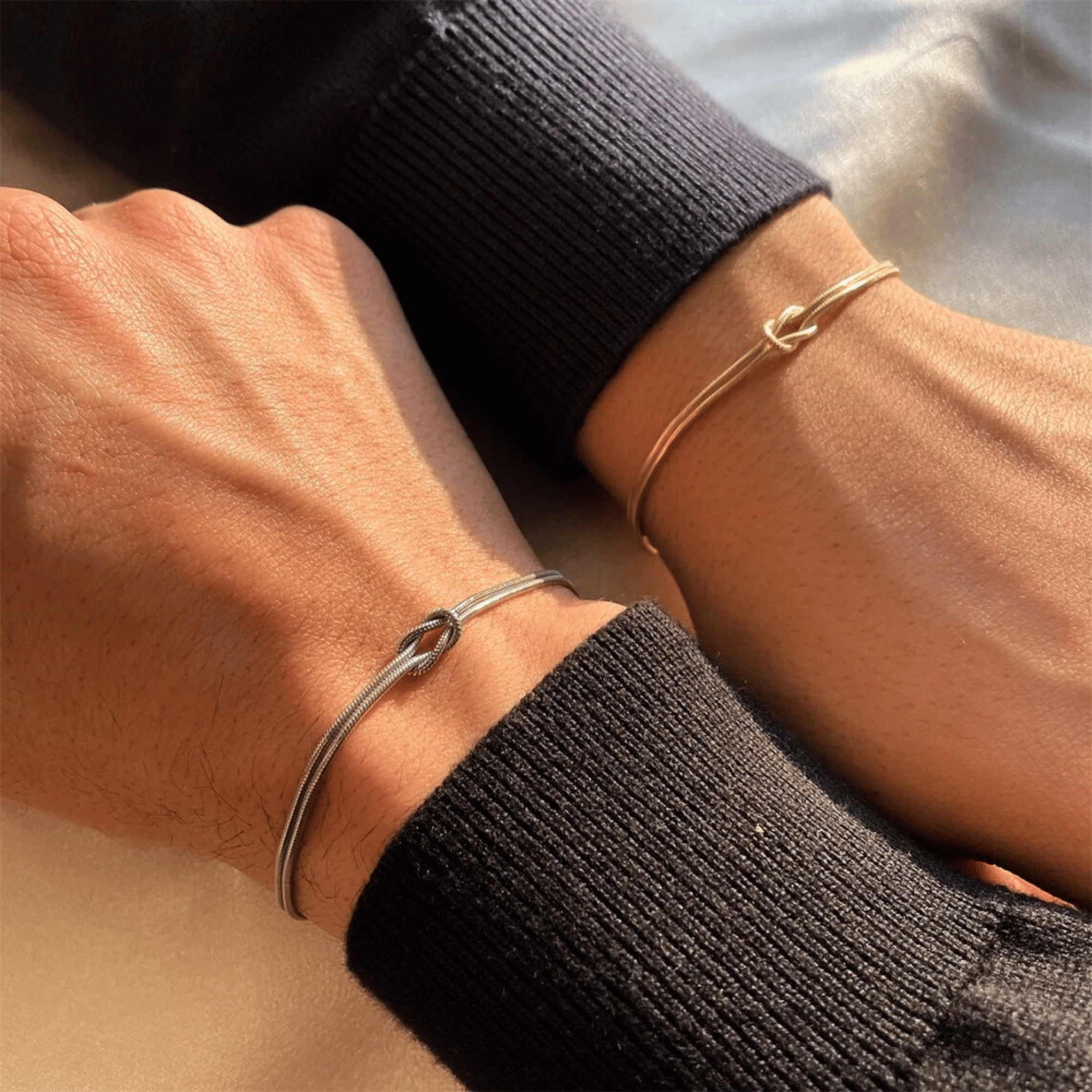 Eternal Knot Bracelet, 14K gold-tone waterproof bracelet that won’t darken. A meaningful gift for mom, partner, best friend, sister, daughter, or someone special.