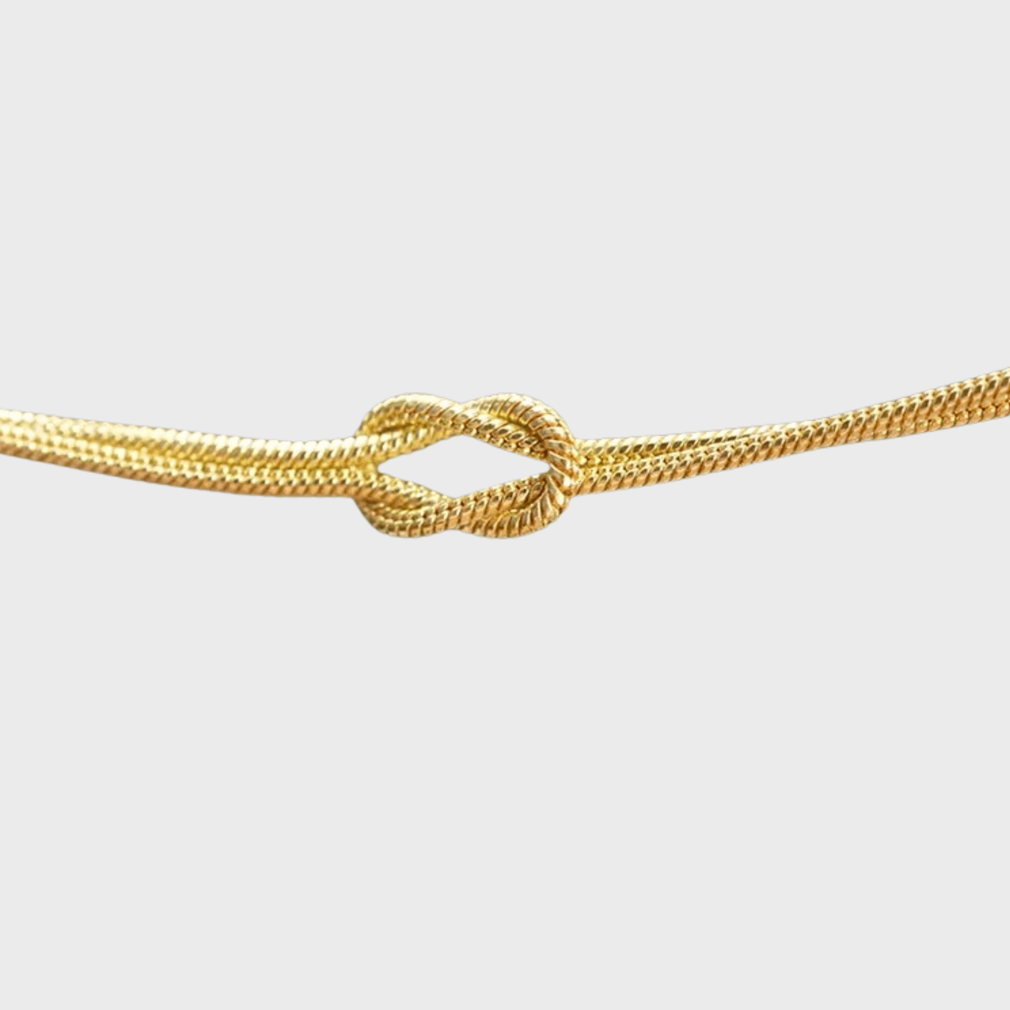 Eternal Knot Bracelet, 14K gold-tone waterproof bracelet that won’t darken. A meaningful gift for mom, partner, best friend, sister, daughter, or someone special.